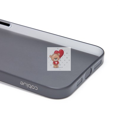 Чехол-накладка для Apple iPhone 15 Pro Max (матовый прозрачный/черный) - PC091 Чехол-накладка для Apple iPhone 15 Pro Max (матовый прозрачный/черный) - PC091