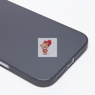 Чехол-накладка для Apple iPhone 16 Pro Max (матовый прозрачный/черный) - PC091