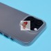 Чехол-накладка для Apple iPhone 16 Pro (матовый прозрачный/белый) - PC091