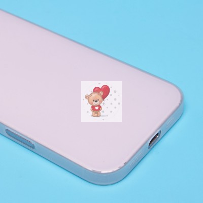 Чехол-накладка для Apple iPhone 16 (матовый прозрачный/белый) - PC091 Чехол-накладка для Apple iPhone 16 (матовый прозрачный/белый) - PC091