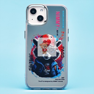 Чехол-накладка для Apple iPhone 13 (енот) (прозрачный) - PC092 Чехол-накладка для Apple iPhone 13 (енот) (прозрачный) - PC092