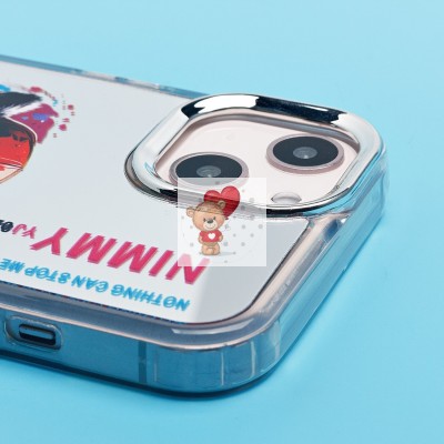 Чехол-накладка для Apple iPhone 13 (енот) (прозрачный) - PC092 Чехол-накладка для Apple iPhone 13 (енот) (прозрачный) - PC092