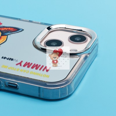 Чехол-накладка для Apple iPhone 13 (кот) (прозрачный) - PC092 Чехол-накладка для Apple iPhone 13 (кот) (прозрачный) - PC092