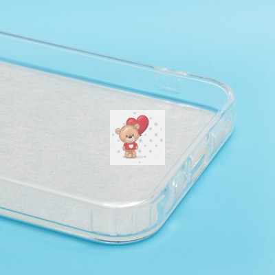 Чехол-накладка для Apple iPhone 13 (кот) (прозрачный) - PC092 Чехол-накладка для Apple iPhone 13 (кот) (прозрачный) - PC092