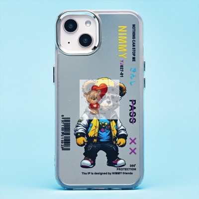 Чехол-накладка для Apple iPhone 13 (мишка) (прозрачный) - PC092 Чехол-накладка для Apple iPhone 13 (мишка) (прозрачный) - PC092