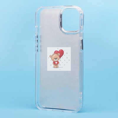 Чехол-накладка для Apple iPhone 13 (собака) (прозрачный) - PC092