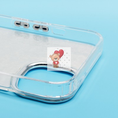 Чехол-накладка для Apple iPhone 13 (собака) (прозрачный) - PC092