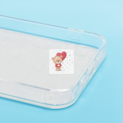 Чехол-накладка для Apple iPhone 13 (собака) (прозрачный) - PC092