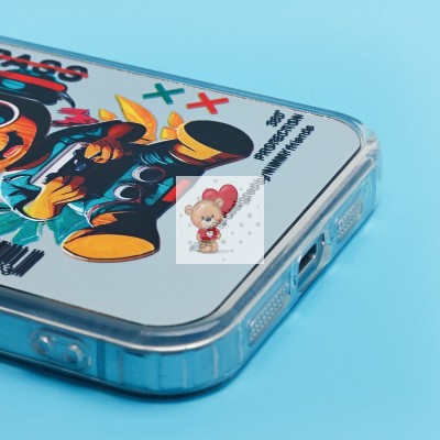 Чехол-накладка для Apple iPhone 15 Pro Max (груд) (прозрачный) - PC092 Чехол-накладка для Apple iPhone 15 Pro Max (груд) (прозрачный) - PC092