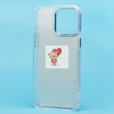 Чехол-накладка для Apple iPhone 15 Pro Max (енот) (прозрачный) - PC092 Чехол-накладка для Apple iPhone 15 Pro Max (енот) (прозрачный) - PC092