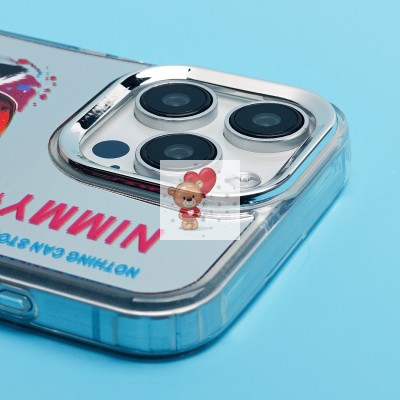 Чехол-накладка для Apple iPhone 15 Pro Max (енот) (прозрачный) - PC092 Чехол-накладка для Apple iPhone 15 Pro Max (енот) (прозрачный) - PC092