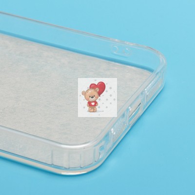 Чехол-накладка для Apple iPhone 15 Pro Max (енот) (прозрачный) - PC092 Чехол-накладка для Apple iPhone 15 Pro Max (енот) (прозрачный) - PC092