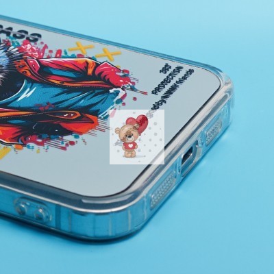 Чехол-накладка для Apple iPhone 15 Pro Max (кот) (прозрачный) - PC092 Чехол-накладка для Apple iPhone 15 Pro Max (кот) (прозрачный) - PC092