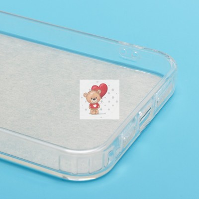 Чехол-накладка для Apple iPhone 15 Pro Max (кот) (прозрачный) - PC092 Чехол-накладка для Apple iPhone 15 Pro Max (кот) (прозрачный) - PC092