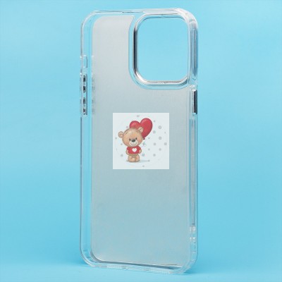 Чехол-накладка для Apple iPhone 15 Pro Max (мишка) (прозрачный) - PC092 Чехол-накладка для Apple iPhone 15 Pro Max (мишка) (прозрачный) - PC092