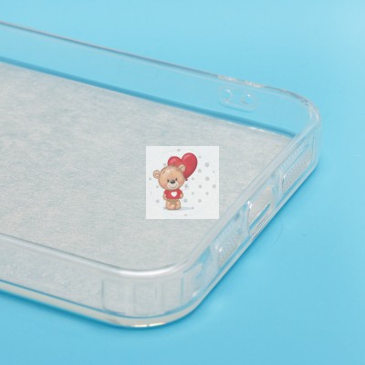 Чехол-накладка для Apple iPhone 15 Pro Max (мишка) (прозрачный) - PC092 Чехол-накладка для Apple iPhone 15 Pro Max (мишка) (прозрачный) - PC092