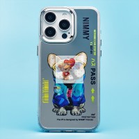 Чехол-накладка для Apple iPhone 15 Pro Max (собака) (прозрачный) - PC092 Чехол-накладка для Apple iPhone 15 Pro Max (собака) (прозрачный) - PC092