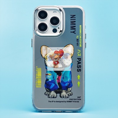 Чехол-накладка для Apple iPhone 15 Pro Max (собака) (прозрачный) - PC092