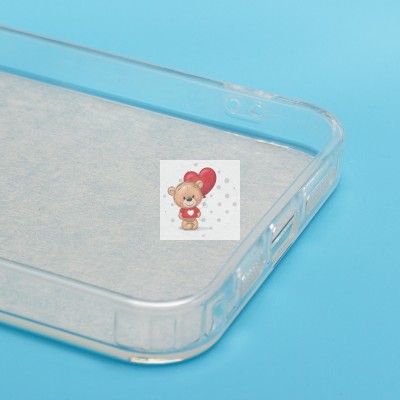 Чехол-накладка для Apple iPhone 15 Pro Max (собака) (прозрачный) - PC092 Чехол-накладка для Apple iPhone 15 Pro Max (собака) (прозрачный) - PC092