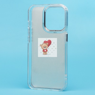 Чехол-накладка для Apple iPhone 15 Pro (кот) (прозрачный) - PC092