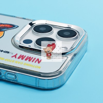 Чехол-накладка для Apple iPhone 15 Pro (кот) (прозрачный) - PC092