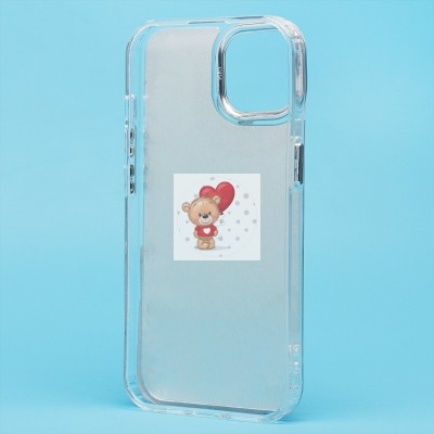 Чехол-накладка для Apple iPhone 15 (кот) (прозрачный) - PC092