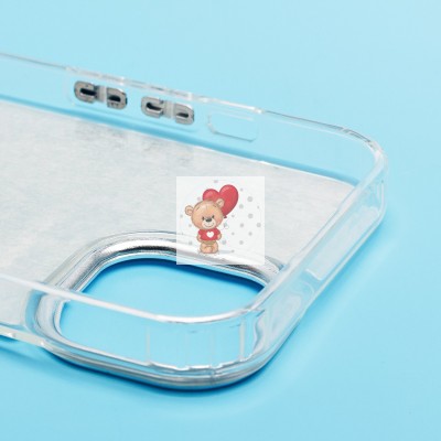 Чехол-накладка для Apple iPhone 15 (кот) (прозрачный) - PC092