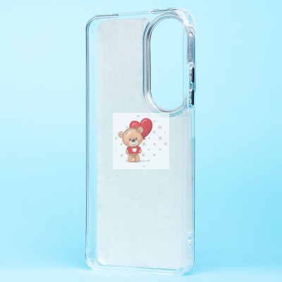 Чехол-накладка для Honor X7b (енот) (прозрачный) - PC092