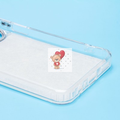 Чехол-накладка для Honor X7b (енот) (прозрачный) - PC092