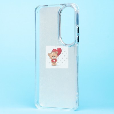 Чехол-накладка для Honor X7b (мишка) (прозрачный) - PC092