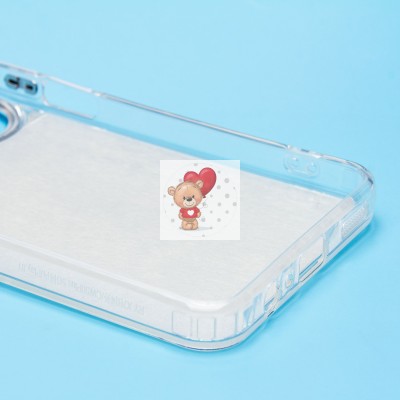 Чехол-накладка для Honor X7b (мишка) (прозрачный) - PC092