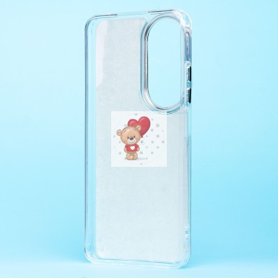 Чехол-накладка для Honor X7b (собака) (прозрачный) - PC092 Чехол-накладка для Honor X7b (собака) (прозрачный) - PC092