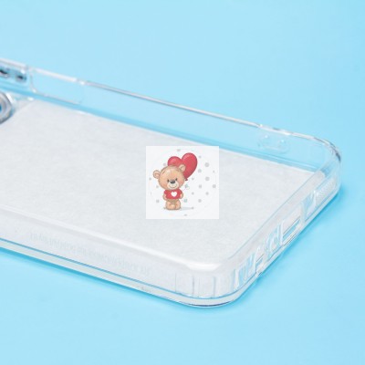 Чехол-накладка для Honor X7b (собака) (прозрачный) - PC092 Чехол-накладка для Honor X7b (собака) (прозрачный) - PC092