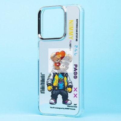 Чехол-накладка для Honor X8b (мишка) (прозрачный) - PC092 Чехол-накладка для Honor X8b (мишка) (прозрачный) - PC092