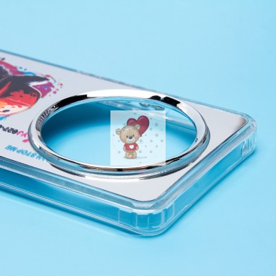 Чехол-накладка для Honor X9b (енот) (прозрачный) - PC092 Чехол-накладка для Honor X9b (енот) (прозрачный) - PC092