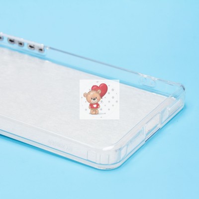 Чехол-накладка для Honor X9b (енот) (прозрачный) - PC092 Чехол-накладка для Honor X9b (енот) (прозрачный) - PC092