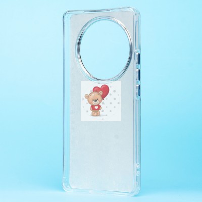 Чехол-накладка для Honor X9b (кот) (прозрачный) - PC092