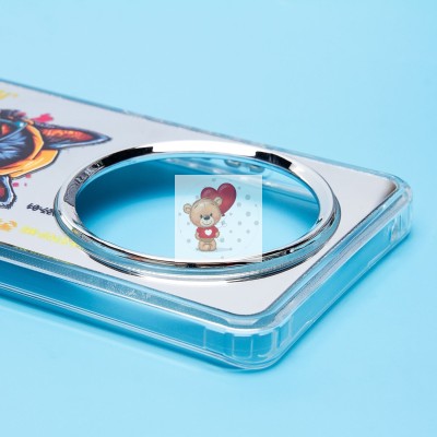 Чехол-накладка для Honor X9b (кот) (прозрачный) - PC092