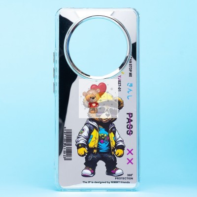 Чехол-накладка для Honor X9b (мишка) (прозрачный) - PC092 Чехол-накладка для Honor X9b (мишка) (прозрачный) - PC092