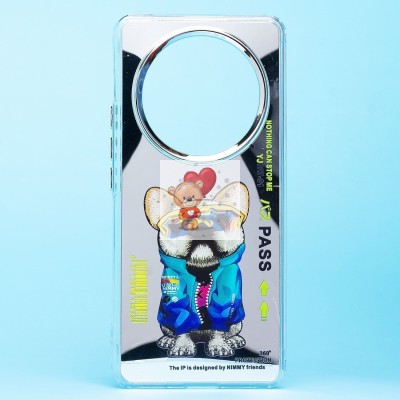 Чехол-накладка для Honor X9b (собака) (прозрачный) - PC092