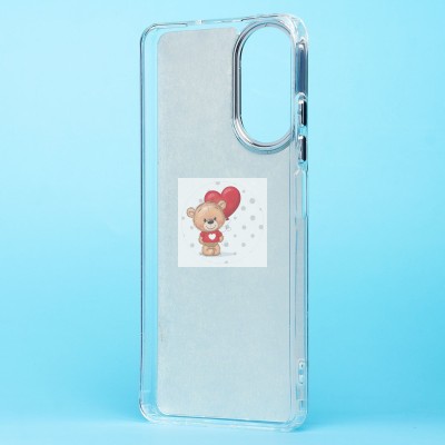 Чехол-накладка для Realme C67 4G (енот) (прозрачный) - PC092 Чехол-накладка для Realme C67 4G (енот) (прозрачный) - PC092