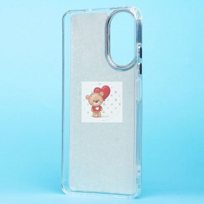 Чехол-накладка для Realme C67 4G (кот) (прозрачный) - PC092 Чехол-накладка для Realme C67 4G (кот) (прозрачный) - PC092