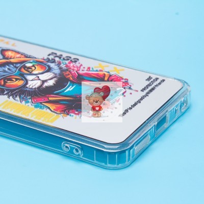 Чехол-накладка для Realme C67 4G (кот) (прозрачный) - PC092 Чехол-накладка для Realme C67 4G (кот) (прозрачный) - PC092