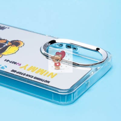 Чехол-накладка для Realme C67 4G (мишка) (прозрачный) - PC092 Чехол-накладка для Realme C67 4G (мишка) (прозрачный) - PC092