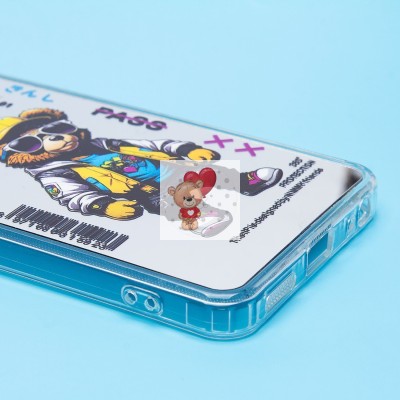 Чехол-накладка для Realme C67 4G (мишка) (прозрачный) - PC092 Чехол-накладка для Realme C67 4G (мишка) (прозрачный) - PC092