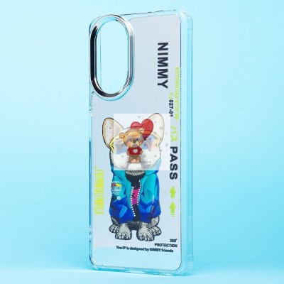 Чехол-накладка для Realme C67 4G (собака) (прозрачный) - PC092 Чехол-накладка для Realme C67 4G (собака) (прозрачный) - PC092