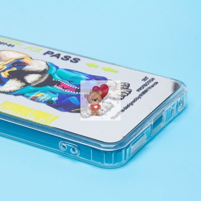 Чехол-накладка для Realme C67 4G (собака) (прозрачный) - PC092 Чехол-накладка для Realme C67 4G (собака) (прозрачный) - PC092