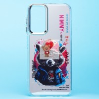 Чехол-накладка для Samsung Galaxy A15 5G (енот) (прозрачный) - PC092 Чехол-накладка для Samsung Galaxy A15 5G (енот) (прозрачный) - PC092