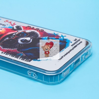 Чехол-накладка для Samsung Galaxy A15 5G (енот) (прозрачный) - PC092 Чехол-накладка для Samsung Galaxy A15 5G (енот) (прозрачный) - PC092