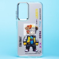 Чехол-накладка для Samsung Galaxy A15 5G (мишка) (прозрачный) - PC092 Чехол-накладка для Samsung Galaxy A15 5G (мишка) (прозрачный) - PC092